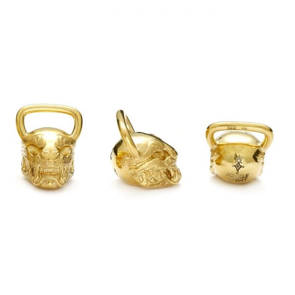 SCHIELE SPORT zawieszka kettlebell duży TIGER złocenie