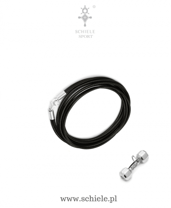 SCHIELE SPORT japoński sznurek LOUXION czarny i bransoleta z hantel mały Rod Diamond Bright